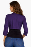 Mid Length Purple Bolero Jacket Stretch Shrug Bridal Wedding Jacket