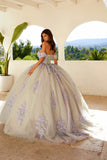 Juliet JT1479J Off the Shoulder Poofy Quinceanera Ball Gown