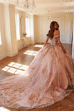Juliet JT1485J Off the Shoulder Cinderella Quinceanera Ball Gown
