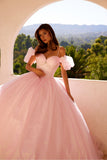Juliet JT1487H Cold Shoulder quinceanera Ball Gown