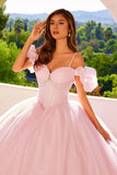 Juliet JT1487H Cold Shoulder quinceanera Ball Gown
