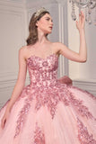 Ladivine 15715 Strapless Quinceanera Poofy A-Line Sweet 16 Gown