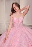 Ladivine 15732 Fairytale Strapless Sweetheart Cinderella Quinceanera Ball Gown