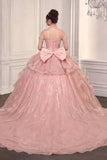 Ladivine 15742 Off the Shoulder Poofy Quinceanera Ball Gown