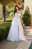 Juliet JT2483KW Dress Off Shoulder 3D Floral Ball Gown