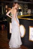Juliet JT2525L Luxury High End Strapless Fitted Evening Gown