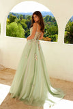 Juliet JT2565U Boned Embellished Applique Bodice A-Line Ball Gown