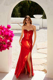Juliet JT2578H Long Sweetheart Strapless Fitted Metallic Prom Gown