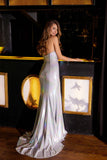 Juliet JT2579H Strapless Sweetheart Iridescent Prom Gown
