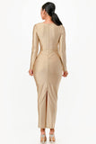La Scala 26057 Long Sleeve Fitted Maxi Dress