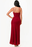 La Scala 26060 Dress Fitted Glitter Side Pleat Party Gown