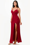 La Scala 26060 Dress Fitted Glitter Side Pleat Party Gown