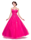 CLEARANCE - Juliet 301 Poofy Quinceanera Tulle Dress A-Line Strapless Beading