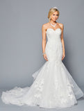 DeKlaire Bridal 445 Scoop Neckline Mermaid Wedding Dress