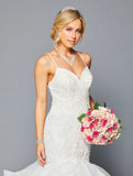 DeKlaire Bridal 447 V-Neckline Mermaid Wedding Dress