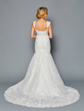 DeKlaire Bridal 448 V-Neckline Mermaid Wedding Dress