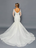 DeKlaire Bridal 459 Mermaid Court Train Wedding Dress