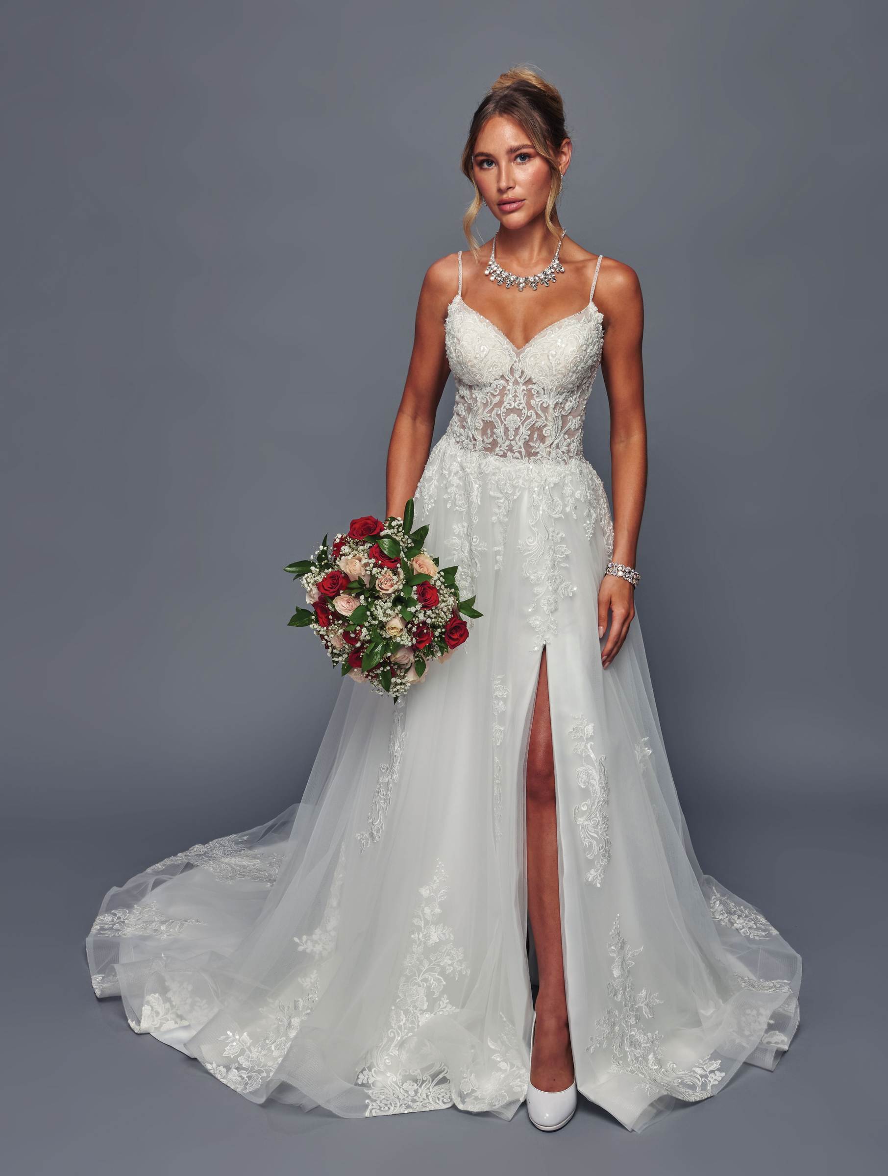 Deklaire Bridal 493 A-Line Wedding Gown