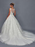 Deklaire Bridal 497 Poofy A-Line Ballgown Wedding Gown Chapel Train