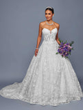 Deklaire Bridal 503 Timeless A-Line Strapless Wedding Gown