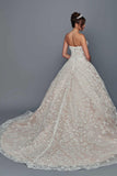 Deklaire Bridal 508 Strapless Sweetheart Neckline Ballgown Wedding Dress