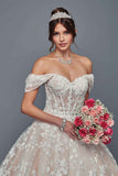 Deklaire Bridal 509 Off the Shoulder Sweetheart Ballgown Wedding Dress