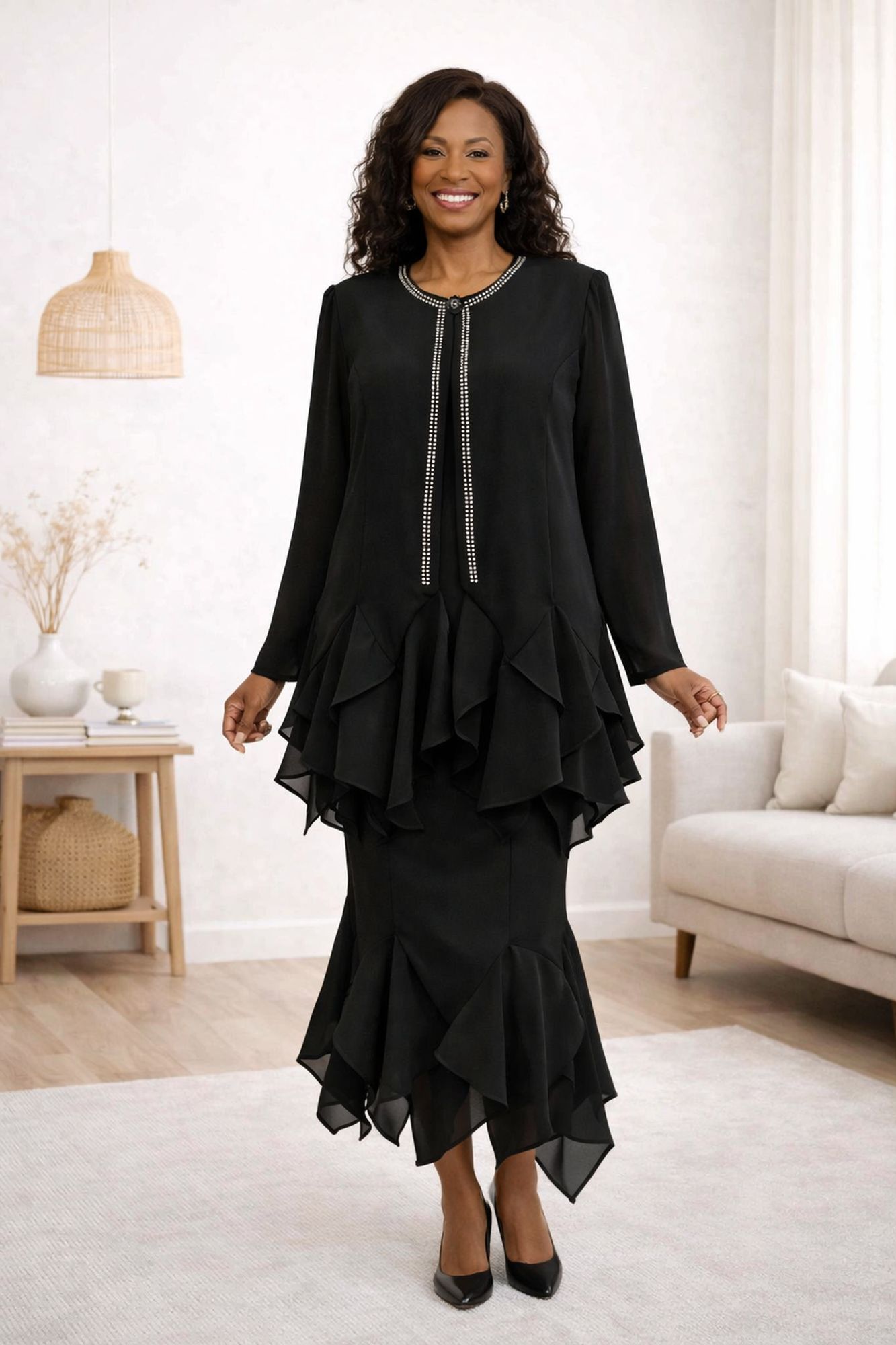 Hosanna Design 5506 Dress Black / 3XL