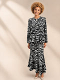 Hosanna 5510 Plus Size 3-Piece Modest Tea Length Dress Set