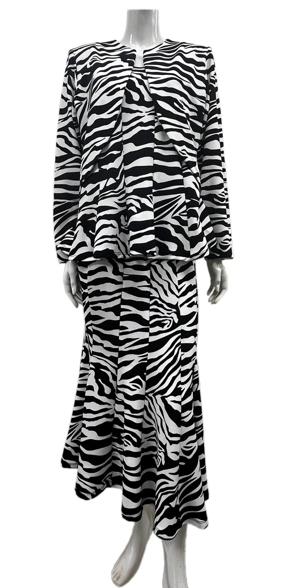 Hosanna Design 5510 Plus Size 3-Piece Modest Tea Length Dress Set