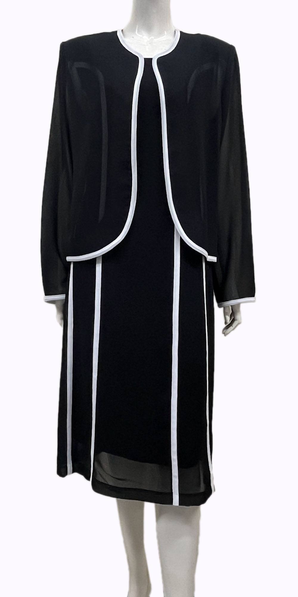 Hosanna 5539 Modest 3-Piece Set Tea Length Dress