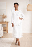 Hosanna 5555 Modest 3-Piece Set Ankle Length Dress