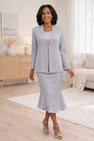 Hosanna 5558 Modest 3-Piece Outfit Set Ankle Length