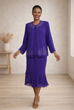 Hosanna 5564 Modest 3-Piece Set Ankle Length Dress