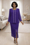 Hosanna 5566 Modest 3-Piece Outfit Set Ankle Length
