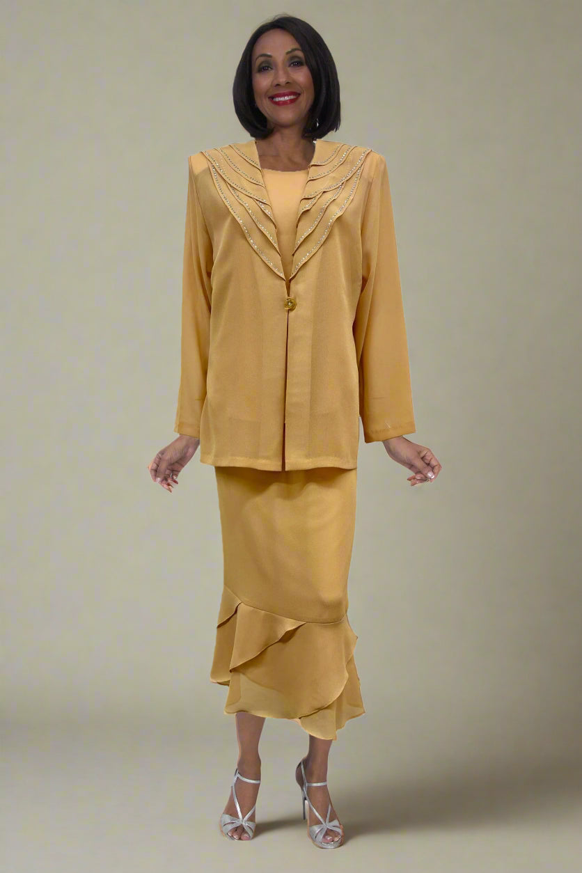 Hosanna 5567 Modest 3-Piece Outfit Set Ankle Length