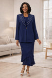 Hosanna 5558 Modest 3-Piece Outfit Set Ankle Length