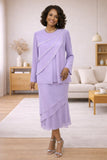 Hosanna 5573 Modest 3-Piece Outfit Set Ankle Length