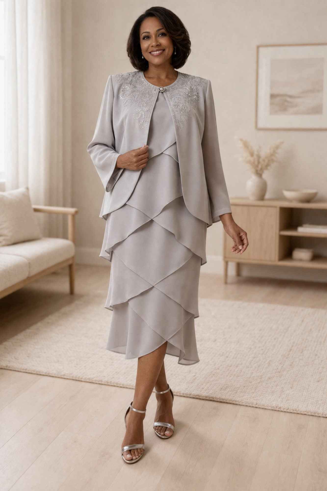 CLEARANCE - Hosanna 5575 Modest Pink 3-Piece Outfit (Size M)