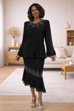 Hosanna 5583 Modest 3-Piece Set Ankle Length Dress