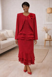 Hosanna 5603 Modest 3-Piece Outfit Set Ankle Length
