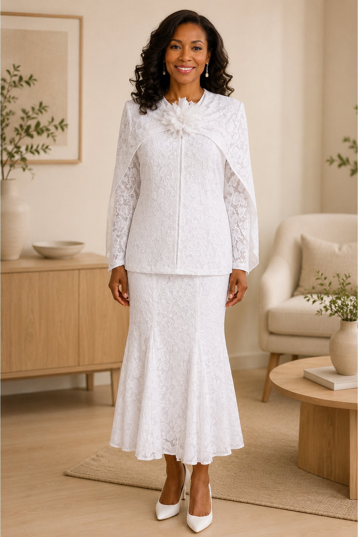 Hosanna 5610 Modest 3-Piece Outfit Set Ankle Length