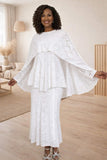 Hosanna 5612 Plus Size 3-Piece Set Tea Length Dress Lace