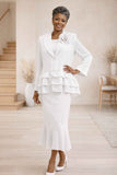Hosanna 5622 Modest 3-Piece Set Ankle Length Dress