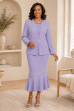 Hosanna 5625 Embellished Jacket Dress with Rhinestone Detail