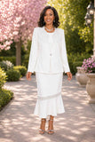 Hosanna 5625 Embellished Jacket Dress with Rhinestone Detail
