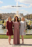 Celavie 6430-S Short Lace Chiffon Dress with Matching Jacket