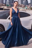 Ladivine 7447 Dress A-Line Soft Satin Gown
