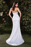 Ladivine 7451W Dress Satin Strapless Bridal Gown