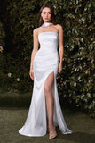 Ladivine 7451W Dress Satin Strapless Bridal Gown