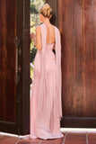 Ladivine 7451 Dress Strapless Satin Gown with Sash